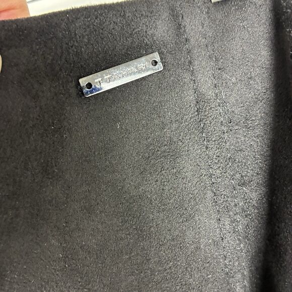 T TAHARI Black Faux Leather Suede Pull On Pants Sz 3X Plus Stretch Classy - Picture 5 of 11